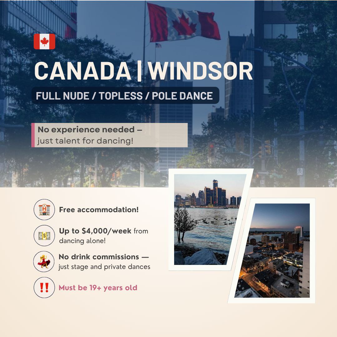 CANADA, WINDSOR – DANCE AND EARN! Your stage, your rules, your tips! CANADA, WINDSOR – DANCE AND EARN! Your stage, your rules, your tips!